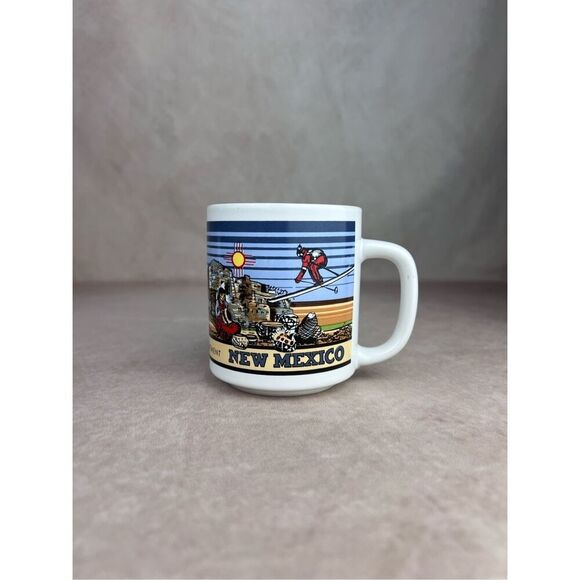 Vintage 1986 New Mexico State Coffee Mug Cowboy Western - Picture 1 of 9